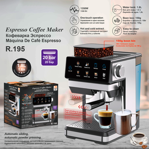 <span class=keywords><strong>Machine</strong></span> à expresso tout-en-un avec broyeur intégré, cafetière 20 bars, commande tactile, <span class=keywords><strong>machine</strong></span> à <span class=keywords><strong>café</strong></span> latte et <span class=keywords><strong>cappuccino</strong></span> pour la maison - Product Image 1