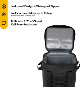 Sac à dos glacière 24 canettes isotherme Portable sac isotherme souple étanche pour glace déjeuner boisson boisson voyage <span class=keywords><strong>Camping</strong></span> pique-nique voiture - Product Image 6