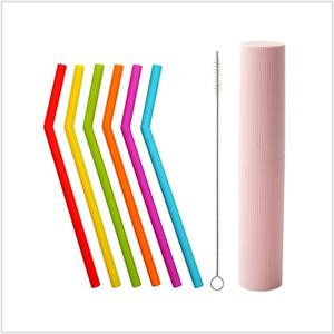 Pailles à café en Silicone réutilisables, 3 pièces, jeu de pailles écologiques pour Smoothie, bulle thé, vente en gros - Product Image 2