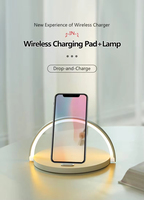 Offre Spéciale rapide pliable chevet Multi Table lumière LED lampe support Mobile chargeurs de téléphone sans fil