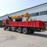 Grue sur camion SINOTRUK HOWO TX personnalisée de 12 à 16 tonnes, bras de grue, 400 CV, Euro2, charge utile de 40 tonnes, 8x4, diesel, conduite à gauche/droite