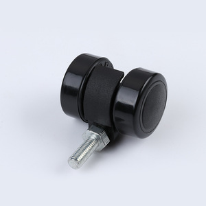 Roulettes pour chaise de bureau K05PU, pivotantes, silencieuses, en PU, pour meubles et usage bureautique - Product Image 3