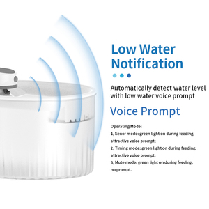 Meilleure vente en gros prix 2.5L grande capacité 4000mAh grande batterie deux modes d'alimentation Smart <span class=keywords><strong>Pet</strong></span> distributeur d'eau - Product Image 2