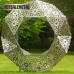 Arte de Pared de Acero Moderno Hecho a Mano en Fábrica 304 para Patio, Jardín y Espacios Públicos, Escultura Resistente a la Intemperie, Arte para Exteriores - Product Image 2