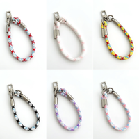 Cordon de poignet réglable coloré personnalisé 0,8 cm * 30 cm, sangle de téléphone détachable anti-chute, accessoire pour smartphone, lanière