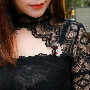 Broche en dentelle indienne brodée à la main à coudre sur col de robe, ornement créatif et mignon en forme d'aiguille - Product Image 4