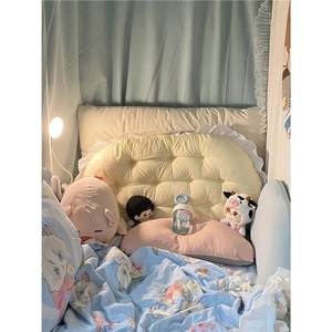 เบาะรองหัวเตียงแบบคู่ ขนาดทวิน นุ่มสบาย สไตล์ฝรั่งเศส ไส้ใยโพลีเอสเตอร์ หุ้มด้วยผ้า สำหรับเตียงนักศึกษา - Product Image 5