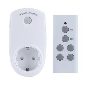 EU Standard 10A Wall Outlet Switch Socket with Remote Control