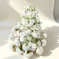 Fleurs artificielles en tissu cascade, style européen, pour centre de table de mariage, décoration de table d'hôtel, fleurs artificielles pour anniversaire