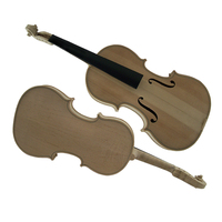 Sinomusik Decent Quality Priced High Grade Unvarnished White Violin Custom Italian Craft All Solid String Musical Instrument