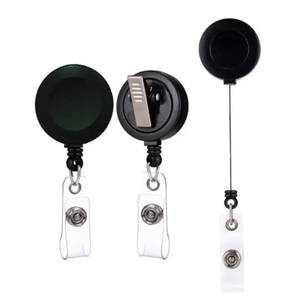 Nuevo caso de permiso de trabajo personal empleado trabajo autobús pase tarjeta cubierta ID etiqueta nombre insignia titular retráctil insignia carrete - Product Image 4