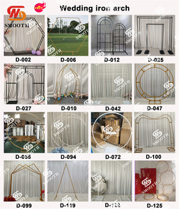 SMOOTH 2024 NEW Black Metal <b>Backdrop</b> <b>Stand</b> Wedding Arch <b>Stand</b> Black for Wedding Decoration - Product Image 4