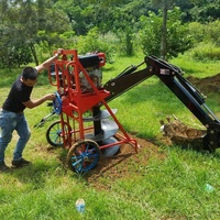 Tarière thermique portative pour poteaux de clôture de jardin, perceuse à tarière manuelle pour la plantation