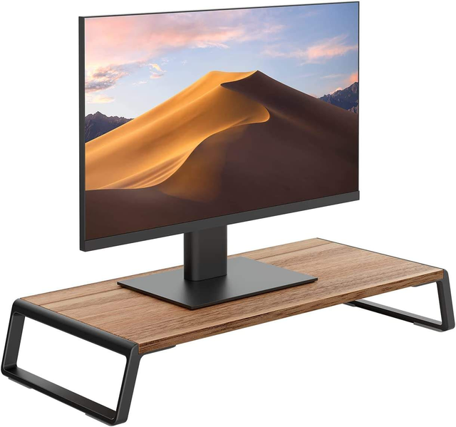 Laptop Riser Stand with Storage Shelf for Office Desktop Monitor and Notebook Organization