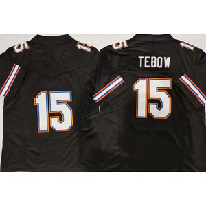 Floda người đàn ông của 2 DJ lagway 15 tim tebow bán buôn chúng tôi Mỹ khâu giới hạn đại học cầu thủ bóng đá trò chơi Áo sơ mi Jersey - Product Image 5