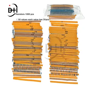 Kit componenti elettronici 1900 pz ultima edizione vari condensatori comuni resistori T0-92 transistor LED PCB scheda DIP-IC