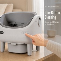 Produkt # 001 - Vollautomatische Katzentoilette mit Selbstreinigung, WLAN-App-Steuerung und Geruchsneutralisierung für Maine Coon OEM