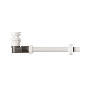 Tappo di Scarico Moderno per Lavabo Bagno con Tubo <span class=keywords><strong>Regolabile</strong></span>, Sifone a P o a S, con o Senza Troppopieno - Product Image 1