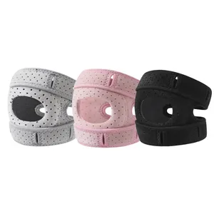 Genouillère de sport professionnelle en gros avec sangle rotulienne, large utilisation pour diverses activités, éponge anti-collision, boucle réglable - Product Image 3