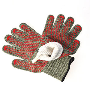 N11551 XL su geçirmez ve iki tarafı PVC noktalar anti-ısı ve mutfak kullanımı için gıda güvenli lateks kaplama ile dayanıklı eldivenler - Product Image 2