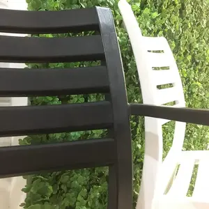 Sillas de Comedor de Acero Inoxidable de Doble Color en Oferta, Sillas de Comedor de Metal con Patas de Metal y Tapicería de Cuero PU para Restaurante al Aire Libre, Silla de Comedor de Plástico - Product Image 6