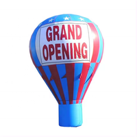 Ballon à air chaud gonflable en Oxford, grande taille, couleur et logo personnalisables, ventilateur intégré, impression par transfert thermique, dimensions 12 pieds