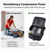 Sac à dos de voyage extensible à fermeture hermétique, capacité maximale pour les réglementations de transport aérien et les aventures