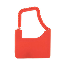 Étiquettes logistiques en plastique auto-bloquantes avec fenêtre de date, étiquettes de clés avec joint anti-effraction pour valises, chaussures et sacs