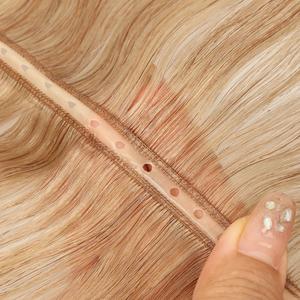 शानदार जीनियस मेडुसा त्वचा वेफ्ट यूरोपीयन रेमी हेयर एक्सटेंशन डबल खींचा छेद वीट ट्विन टैब तितली अदृश्य एक्सटेंशन - Product Image 2