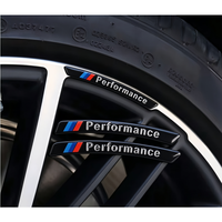 Autocollants de moyeu de roue M Performance pour BMW, autocollants de centre de jante, badge en résine, accessoires de tuning extérieur automobile