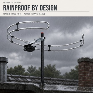 <span class=keywords><strong>Antenne</strong></span> <span class=keywords><strong>FM</strong></span> extérieure 88-108 MHz, <span class=keywords><strong>antenne</strong></span> radio <span class=keywords><strong>FM</strong></span>, gain 6 dB, <span class=keywords><strong>75</strong></span> <span class=keywords><strong>ohms</strong></span>, élément unique, 550 mm, montage sur mât de toit pour réception radio - Product Image 4