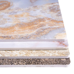 Panneau mural en PVC hautement brillant, autocollant mural en mousse, surface en marbre pour décoration murale - Product Image 1