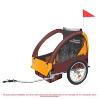 Remorque de cargaison de vélo en métal de voyage d'installation facile détachable enfants trois roues 3 en 1 remorque de vélo pour animaux de compagnie avec réflecteur