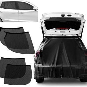Car Rear Sunshade <b>Mesh</b> Screen Set Magnetic Trunk Ventilation <b>Insect</b> Protection General Fit SMLXL Size - Product Image 1