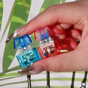 Tùy chỉnh in ấn thiết kế logo Bàn phím Keychain Keycap giảm căng thẳng thiết bị chuyển mạch Móc Chìa Khóa chuyển đổi Keychain DIY nút bàn phím - Product Image 2