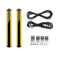 Barrière de sécurité à réflexion rapide TCB 0,01s, capteur infrarouge 24V DC NPN PNP, rideau lumineux IP65, distance de détection 0,2-3m pour plastique