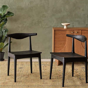 Silla de Comedor de Madera de Acacia Maciza Hecha a Mano, Diseño Cómodo y Duradero, Asiento Elegante y Rústico para Hotel o Dormitorio - Product Image 3