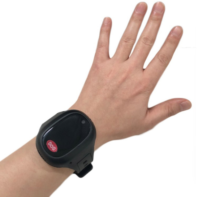 Waterproof 4G GPS Tracker Pendant with SOS Button Remote Control & Magnetic Charging for Elderly Children-APP Control Pedometer