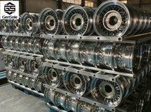 Cerchi in Lega Personalizzati 20/22/24/26 Pollici, PCD 5x114.3, Raggi Dritti Cromati, Cerchi Concavi da 24 Pollici, Cerchi Cromati Dayton - Product Image 6