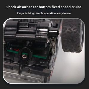 1:64 Scale Speed Monster Truck New Off-<b>Road</b> Mini Remote Control Car Alloy Cool Lights Shock Absorption RC - Product Image 4