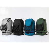 Sac à dos de sport décontracté avec logo personnalisé et nylon imperméable, sac à dos de basketball de haute qualité, sac de voyage pour homme tendance pour le week-end