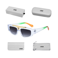 2025 Double pont métal triangle inversé lunettes de soleil cadre étroit métal creux lunettes de soleil pour hommes