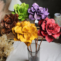 Großhandel handgemachte große Pfingstrose Blumen kopf echte getrocknete Blumen Anordnung Silber Glocken vase weiche Dekoration für Boden vase Blume