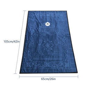 Tapis de prière musulman pliable avec <span class=keywords><strong>boussole</strong></span> Qibla, imperméable, pour voyage, Sejadah islamique, sangle d'épaule réglable, sac de transport - Product Image 4