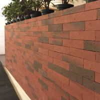 EAZART Panneaux muraux en faux briques de haute qualité, carreaux de travertin extérieurs, panneau mural en faux pierre, briques fines rouges pour l'intérieur de la maison