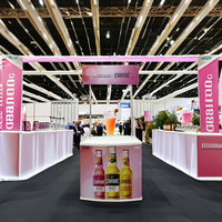 Portable En Aluminium Promotion Comptoir Table PP Bureau En Plastique Présentoir Ventes Marketing Exposition Stand Bureau Ventes