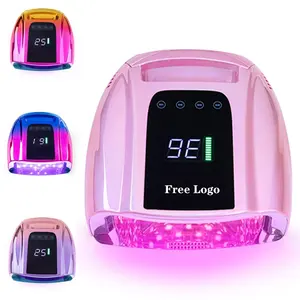 Gradient Gold Pro Salon Use Cure Cordless Rechargeable 96W Long Working Time 12 Hours LED UV Nail Dryer Lamp