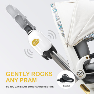 Baby Stroller <b>Rocker</b> White Portable Rocking Device For Any <b>Pram</b> 0-3 Years Old - Product Image 1