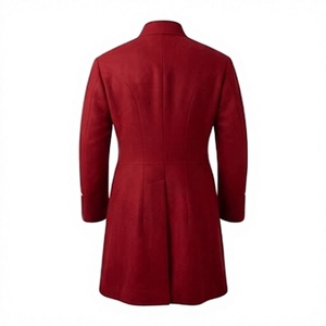 New <b>Vintage</b> Overcoat Woolen Frock <b>Coat</b> for Men's Double Breasted Button Up Formal Outerwear - Product Image 3