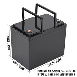 Caja de Batería de Litio LiFePO4 de 12V 70AH, 24V 40AH, 50AH, 55AH, 60AH, Carcasa de ABS, Categoría de Producto: Accesorio para Contenedor de Batería - Product Image 3